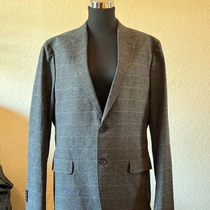 Banana Republic Gray Sport Coat with Textured Fabric